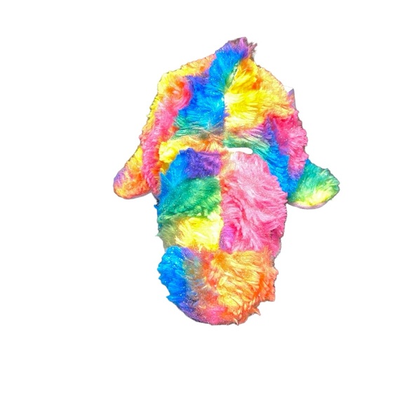 FLIPAZOO Rainbow Dolphin Pink Seal Stuffed Animal Reversible Plush Toy EUC - Picture 3 of 13